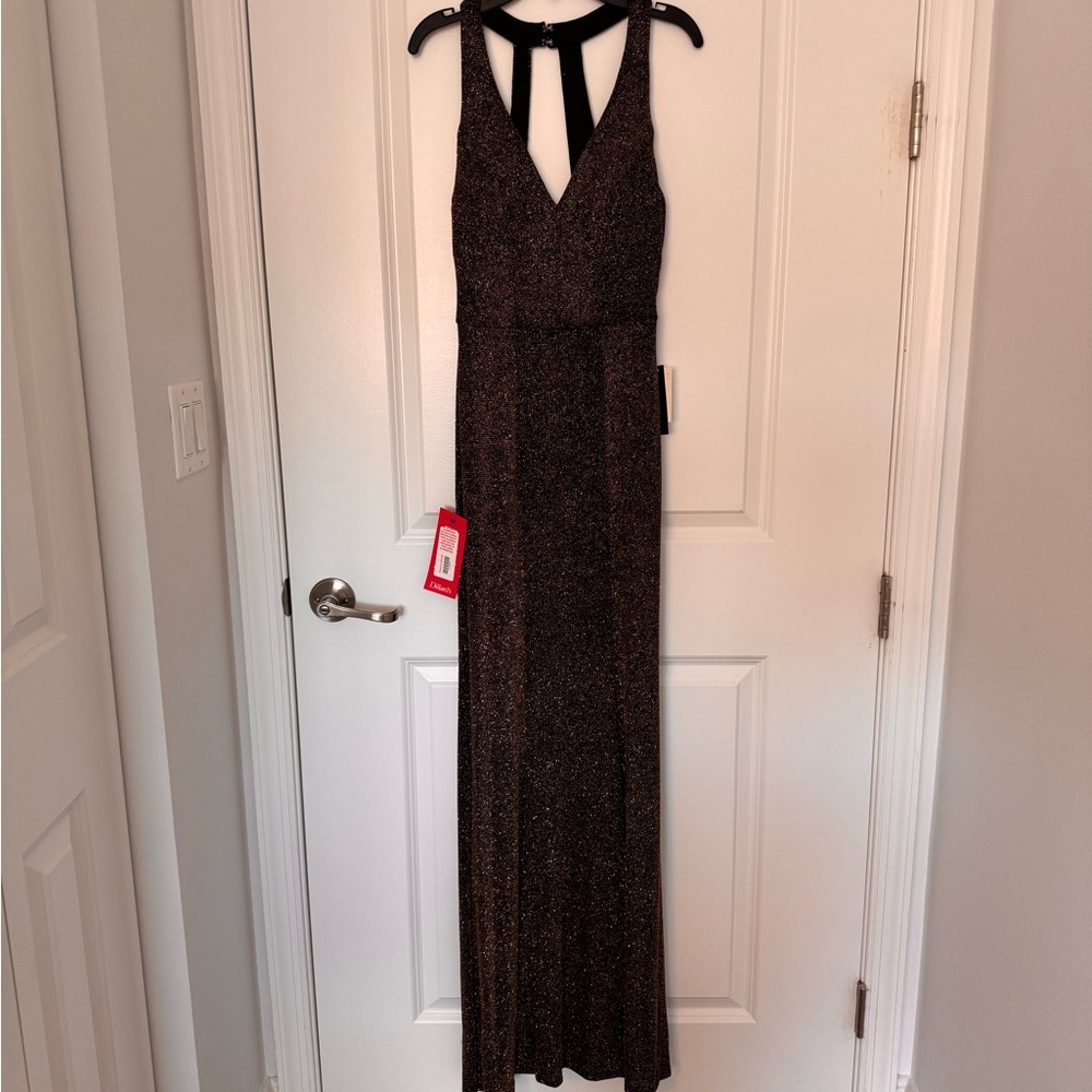 Xtraordinary Black Halter Maxi Gown